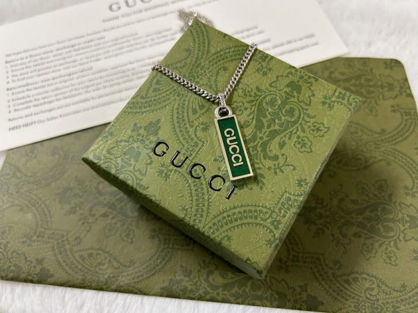 Double G Enamel Pendant Necklace - Image 9