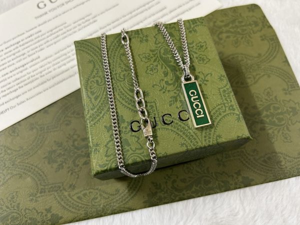 Double G Enamel Pendant Necklace - Image 3