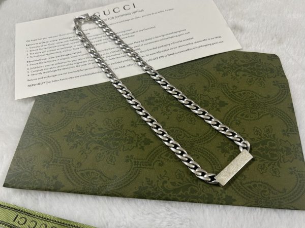 Double G Enamel Chain Necklace - 图片 8
