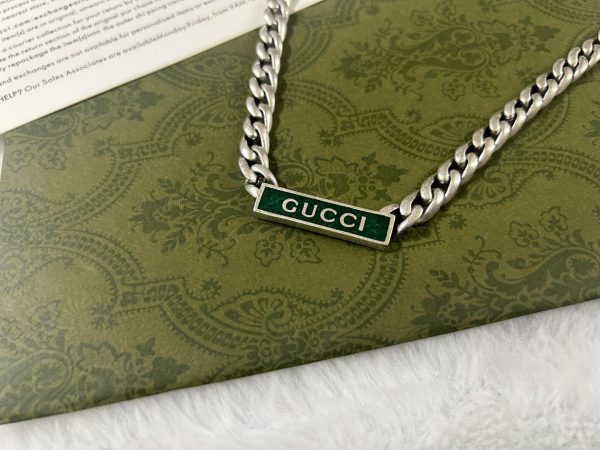 Double G Enamel Chain Necklace - 图片 10