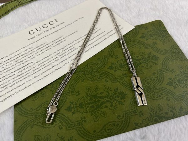 Double G Knot Pendant Necklace - 图片 6