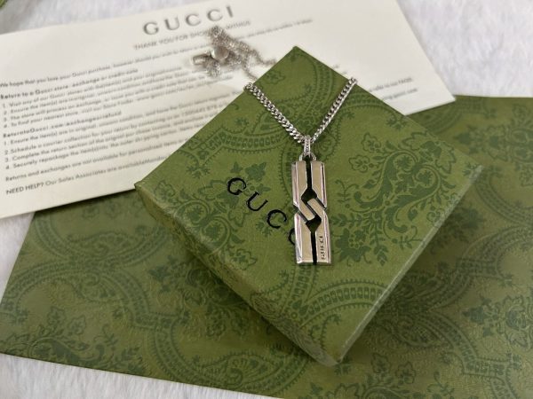 Double G Knot Pendant Necklace - 图片 7