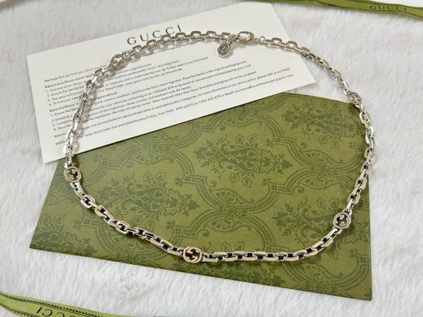 Double G Interlocking G Chain Necklace - Image 9