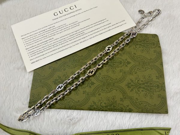 Double G Interlocking G Chain Necklace - Image 2