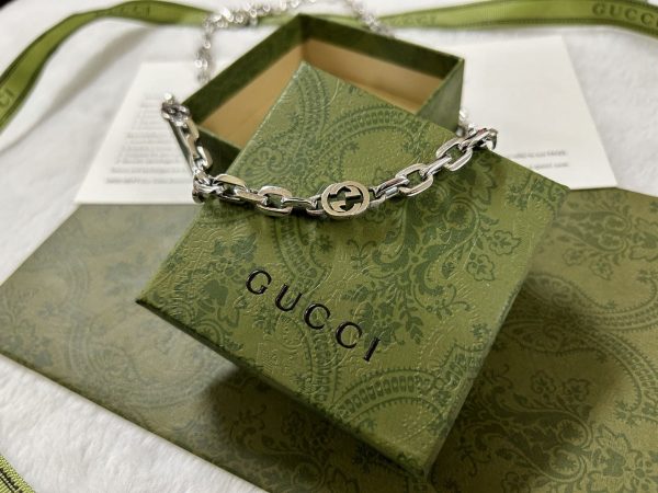 Double G Interlocking G Chain Necklace - Image 3