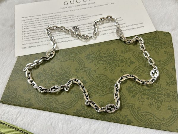 Double G Interlocking G Chain Necklace - Image 5