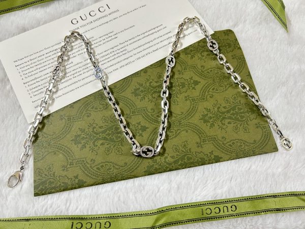 Double G Interlocking G Chain Necklace - Image 8