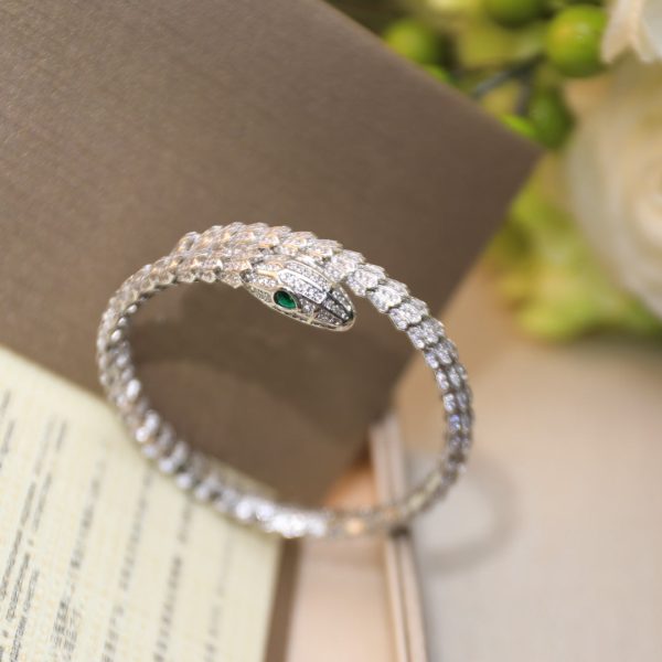 18K BV Serpenti Tubolari Diamond Bracelet - 图片 5