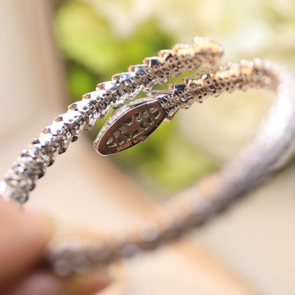 18K BV Serpenti Tubolari Diamond Bracelet - 图片 7
