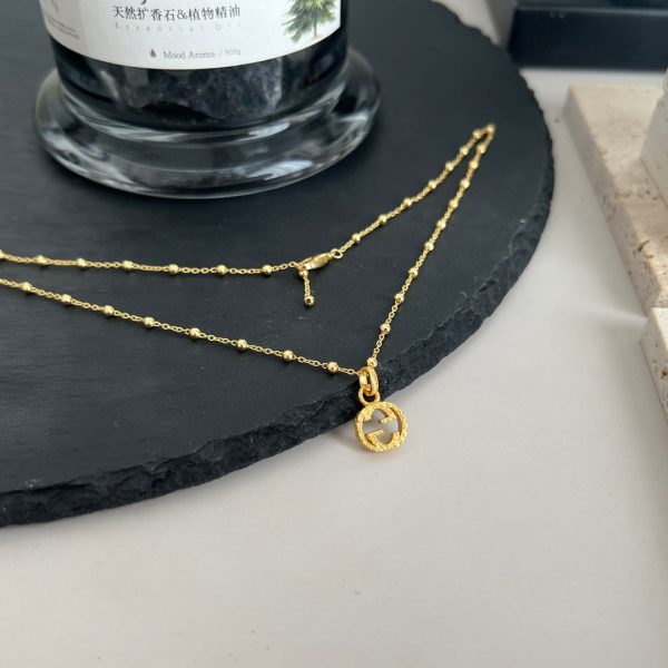 18K Double G Interlocking G Necklace - 图片 9