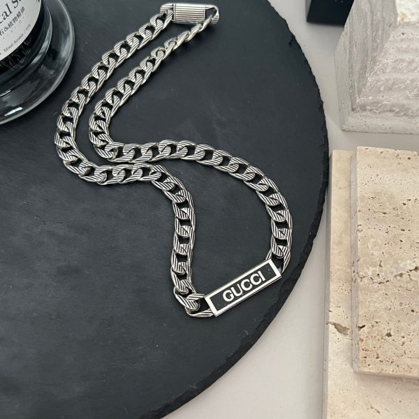Double G Logo Enamel Chain Necklace - 图片 6