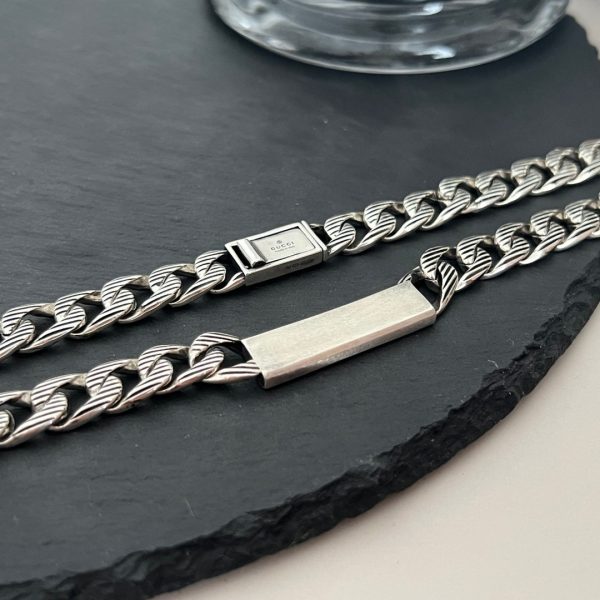 Double G Logo Enamel Chain Necklace - 图片 7