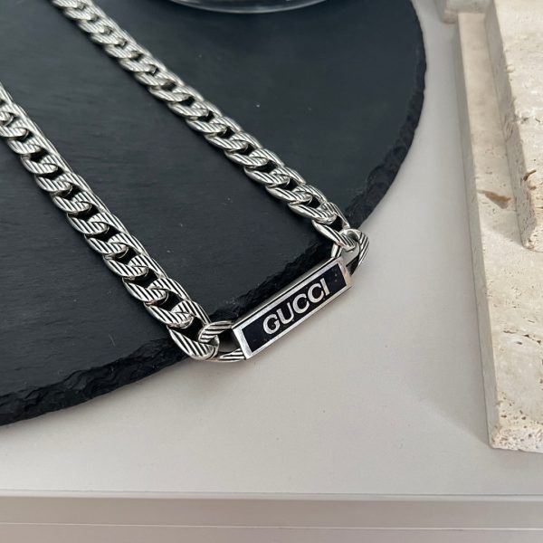 Double G Logo Enamel Chain Necklace - 图片 8