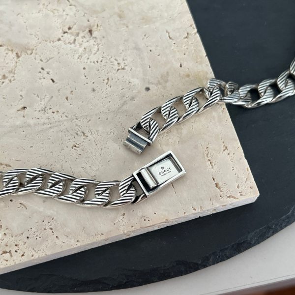 Double G Logo Enamel Chain Necklace - 图片 9