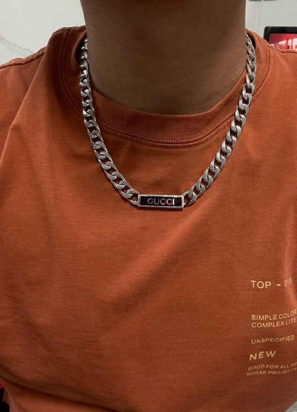 Double G Logo Enamel Chain Necklace - 图片 2