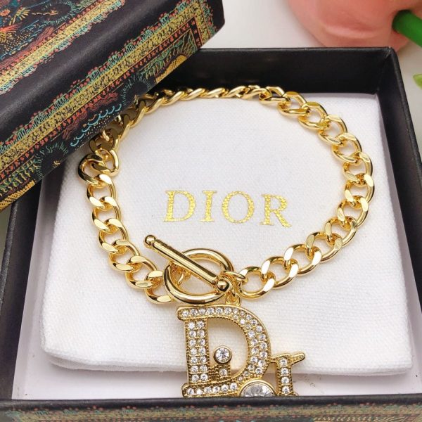18K CD Diamonds Chain Bracelet - Image 2