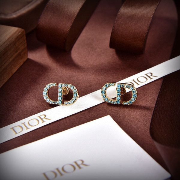 18K Petit CD Stud Earrings - 图片 6