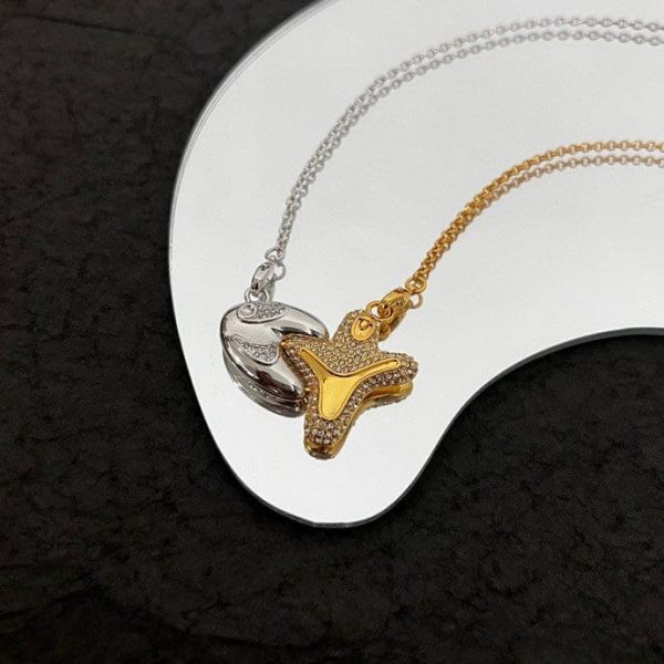 18K CD Homme x Kenny Scharf Crystal Pendant Necklace - 图片 8