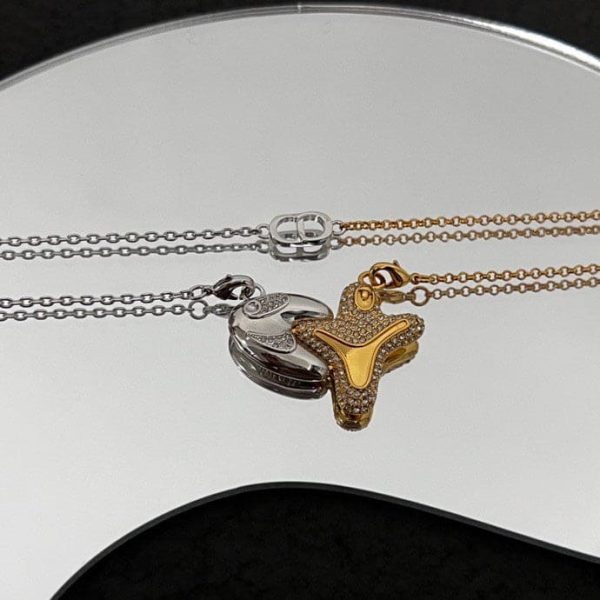18K CD Homme x Kenny Scharf Crystal Pendant Necklace - 图片 10