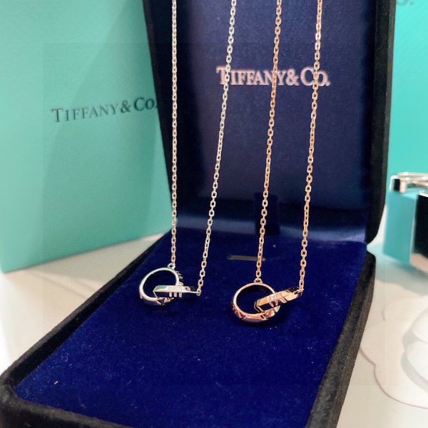 18K T Atlas X Closed Interlocking Pendant Necklace - 图片 3
