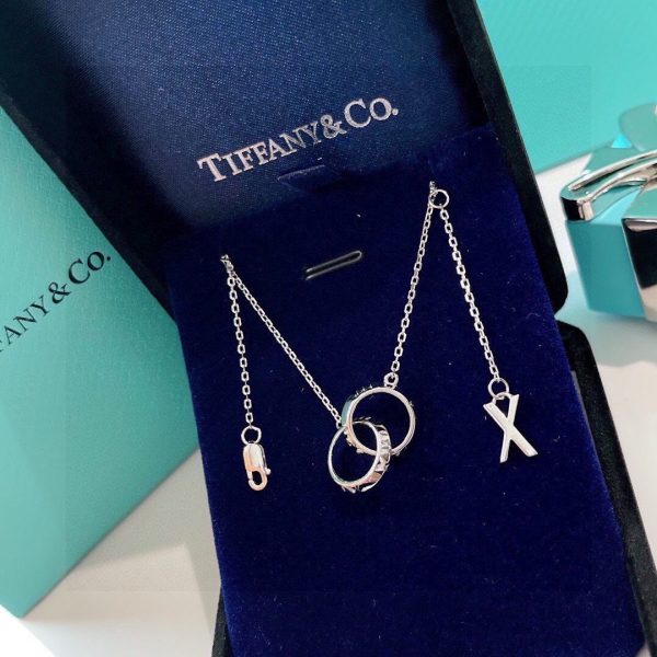 18K T Atlas X Closed Interlocking Pendant Necklace - 图片 5