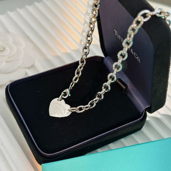 18K Return to Tiffany Heart Tag Chain Link Necklace - 图片 4