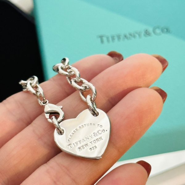 18K Return to Tiffany Heart Tag Chain Link Necklace - 图片 6