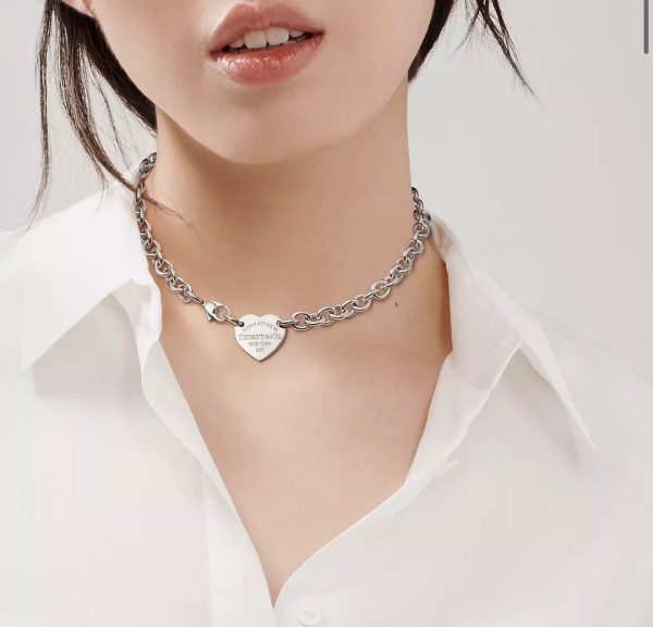 18K Return to Tiffany Heart Tag Chain Link Necklace - 图片 2