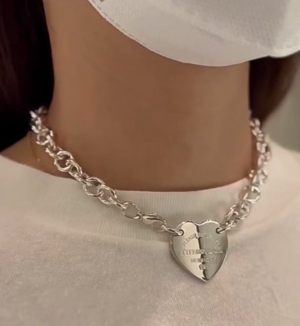 18K Return to Tiffany Heart Tag Chain Link Necklace - 图片 5