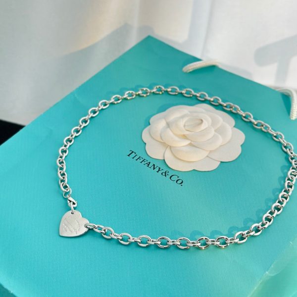 18K Return to Tiffany Heart Tag Chain Link Necklace - 图片 3