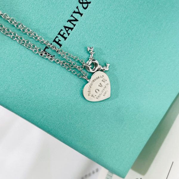 18K T Heart Tag Key Bracelet - 图片 2
