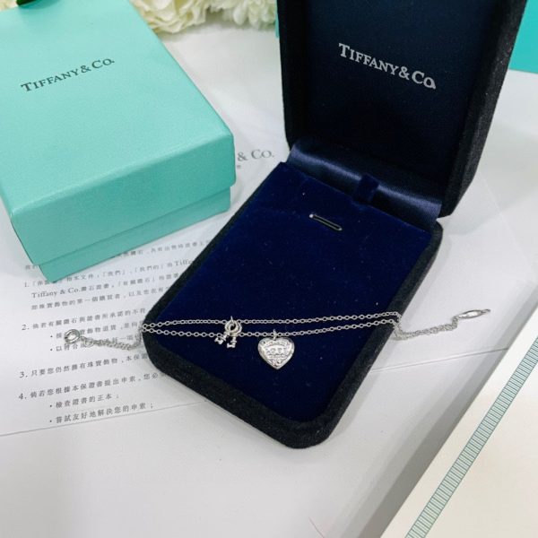 18K T Heart Tag Key Bracelet - 图片 3