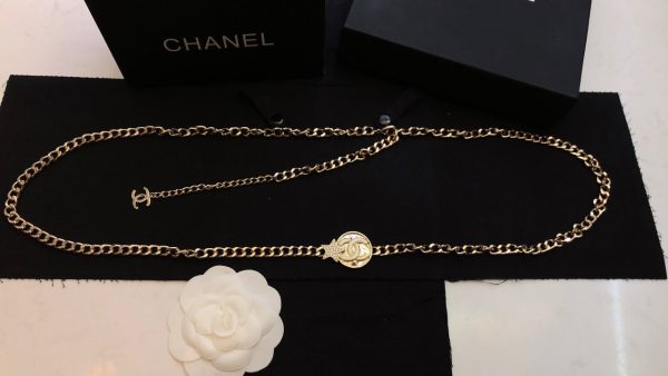 18K CC Rhinestone Star Chain Necklace - 图片 4