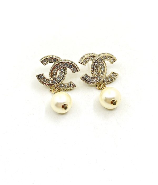18K CC Pearls Earrings - 图片 4