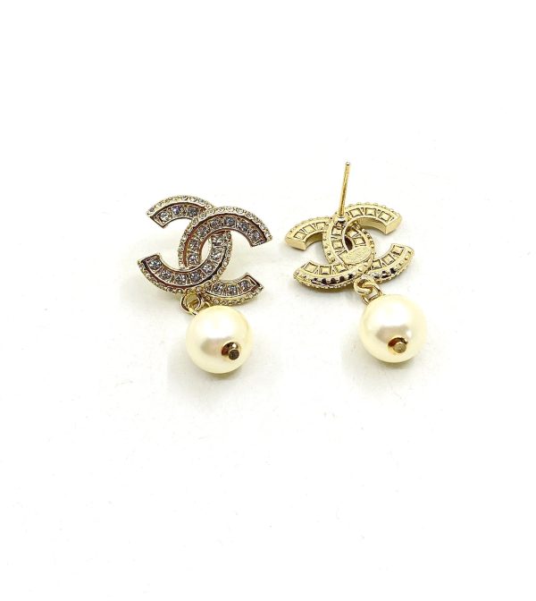 18K CC Pearls Earrings - 图片 5