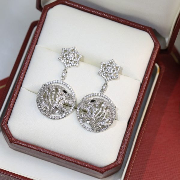 18k Panthère Head Earrings - 图片 3