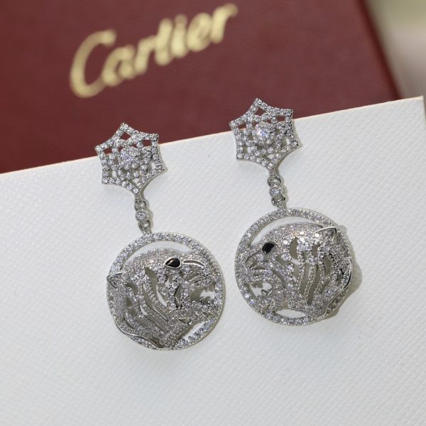 18k Panthère Head Earrings - 图片 4