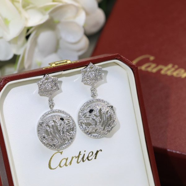 18k Panthère Head Earrings - 图片 7