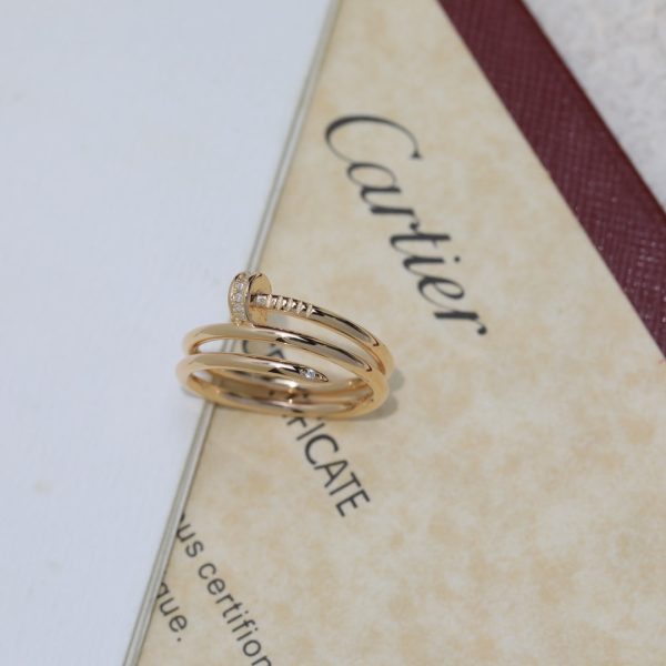 18K Juste Un Clou Diamond Ring - 图片 7