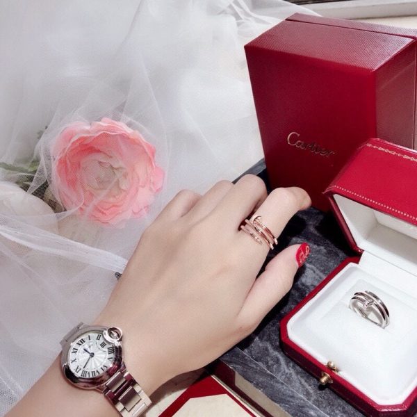 18K Juste Un Clou Diamond Ring - 图片 8