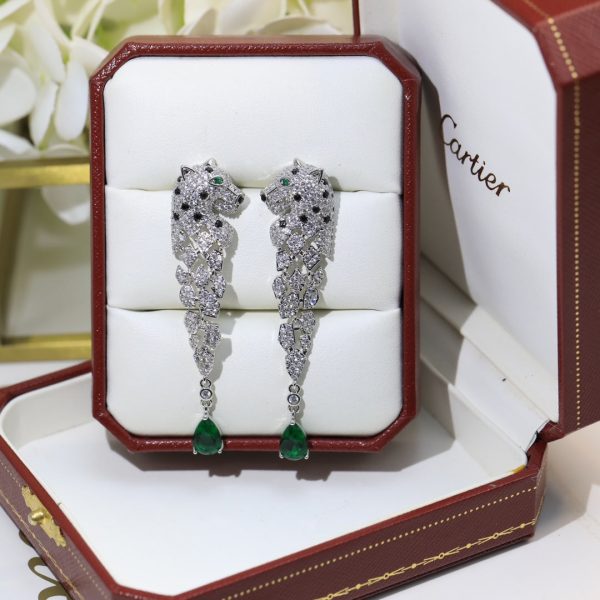 18K Panthère De Earrings - 图片 4