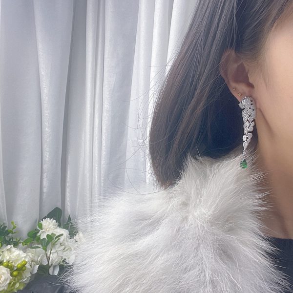 18K Panthère De Earrings - 图片 2