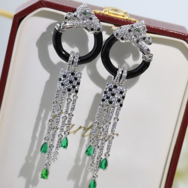 18K Panthère De Earrings - 图片 6