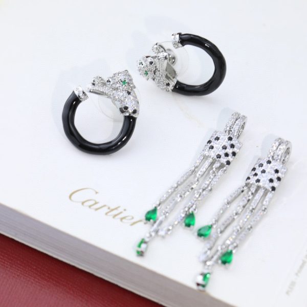 18K Panthère De Earrings - 图片 8