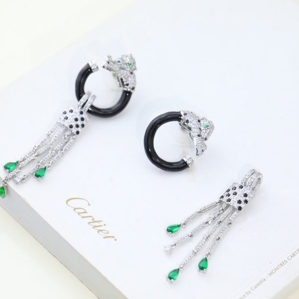 18K Panthère De Earrings - 图片 9