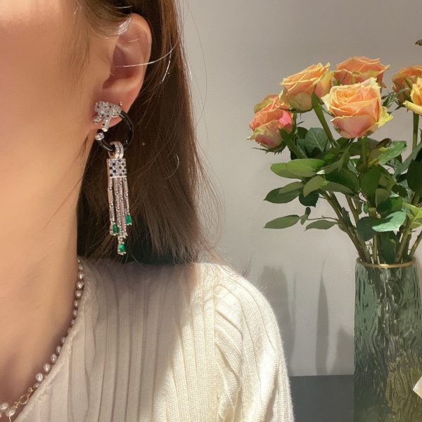 18K Panthère De Earrings - 图片 4