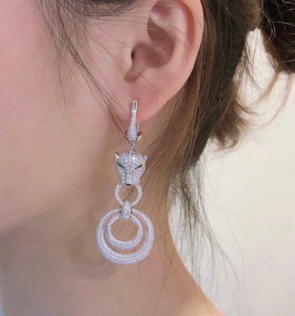 18k Panthère De Earrings - 图片 2
