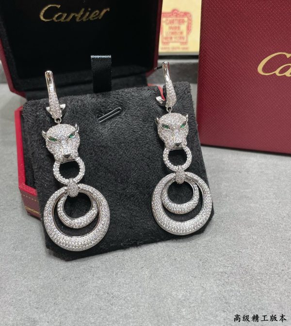 18k Panthère De Earrings - 图片 4