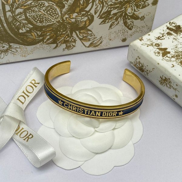 18K CD Black Code Bangle Bracelet - 图片 2