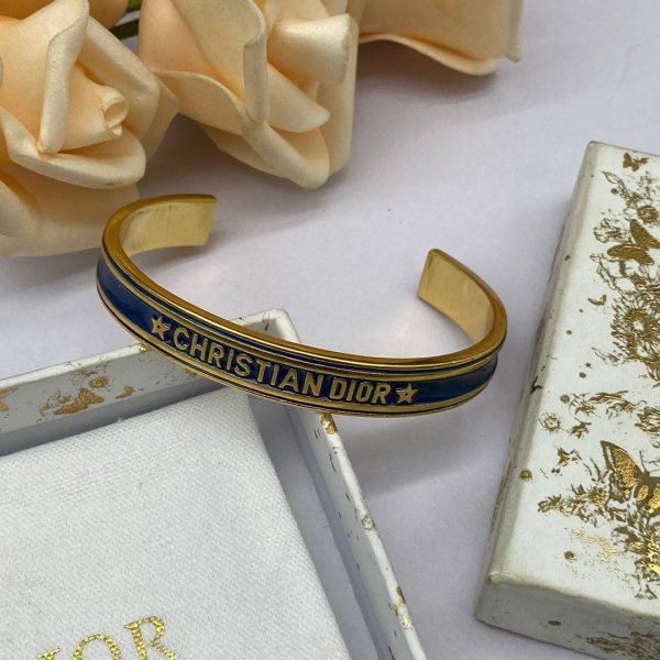 18K CD Black Code Bangle Bracelet - 图片 5